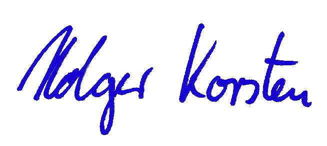 HK Schriftzug blau